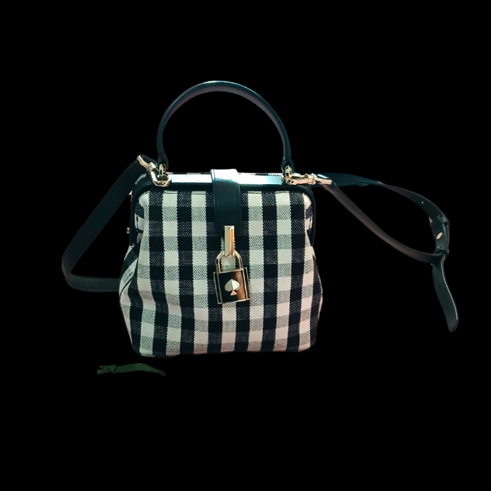 Kate Spade Gingham Small Top handle Bag/Crossbody